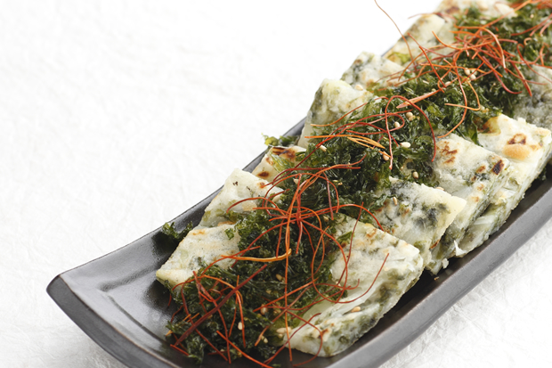 « Buchimgae » (crêpe coréenne) de nori et ciboule