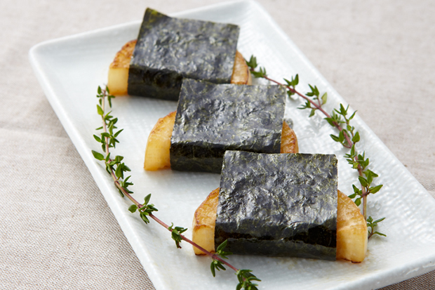 Rouleaux de navet teriyaki aux nori