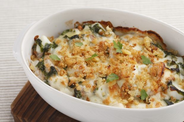 Gratin au fruits de mer et nori