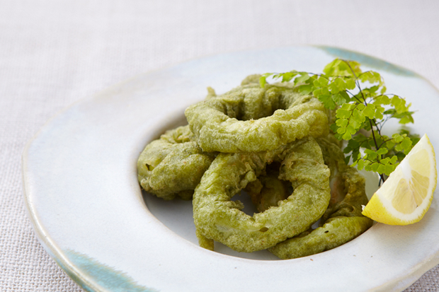 Calmar frit à l’algue nori