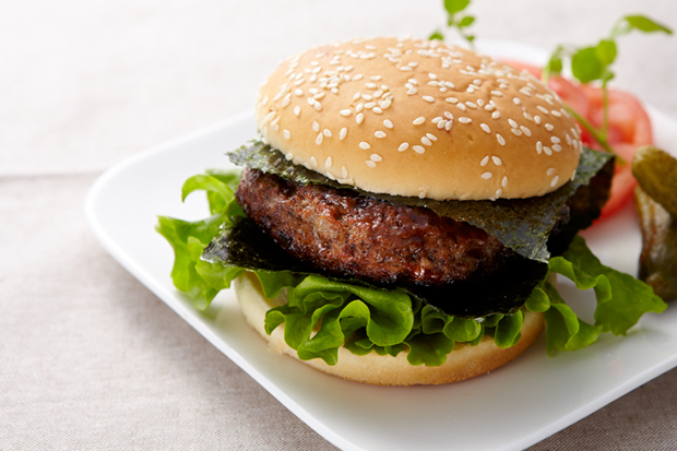 Teriyaki de viande hachée à l’algue nori cuite