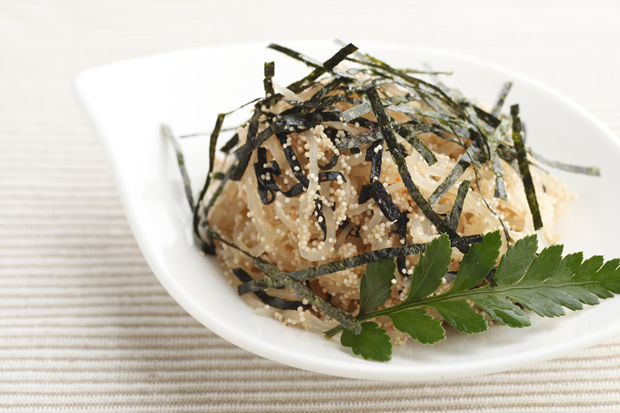 白滝と明太子の味付け海苔あえ